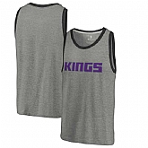 Sacramento Kings Fanatics Branded Wordmark Tri-Blend Tank Top - Heathered Gray,baseball caps,new era cap wholesale,wholesale hats